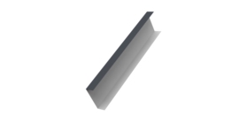 Декоративная накладка на столб универсальная 80х80 для забора жалюзи 0,45 Drap TR RAL 7024 мокрый асфальт (3м)