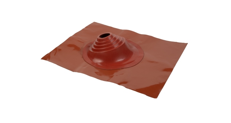 Проходной элемент MF угловой №1 (75-200мм) +185 EPDM (металлический окрашенный фланец) терракот