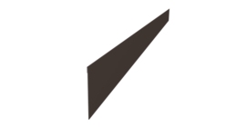 Ламель забора жалюзи Palermo стартовая/финишная для калиток и ворот 0,45 Drap TR RR 32 темно-коричневый