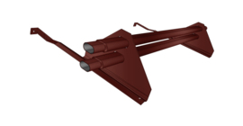 Снегозадержатель трубчатый для натуральной черепицы Стандарт RAL 3009 1м (профиль до 50мм)