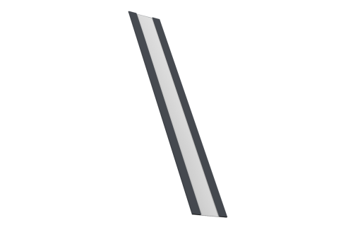 Крепежная планка жалюзи Milan, Milan Slim, Tokyo 0,5 Satin RAL 7024 мокрый асфальт (1,8м)