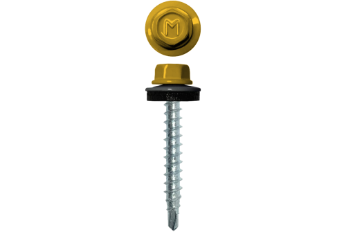 Саморез кровельный Daxmer 4,8х29 RAL 1018 (250) сверло №1