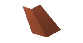 Планка ендовы верхней 145х145 Grand Line 0,45 PE с пленкой RAL 8004 терракота (3м)