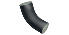 Колено 60 град GL PE Matt 90 мм RAL 7024 мокрый асфальт