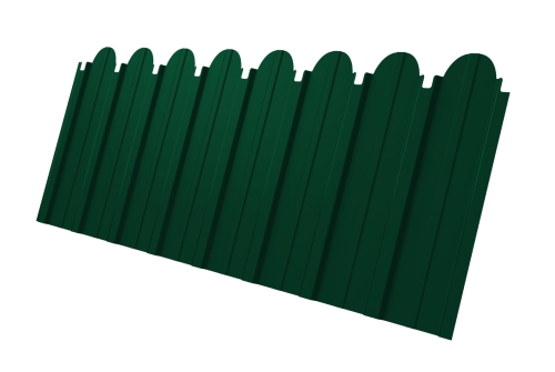 Профнастил С10A фигурный 0,45 PE-Double RAL 6005 зеленый мох